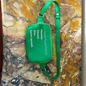 LA/TC Los Angeles Trading Company Vegan Leather Fanny Pack Fluent French